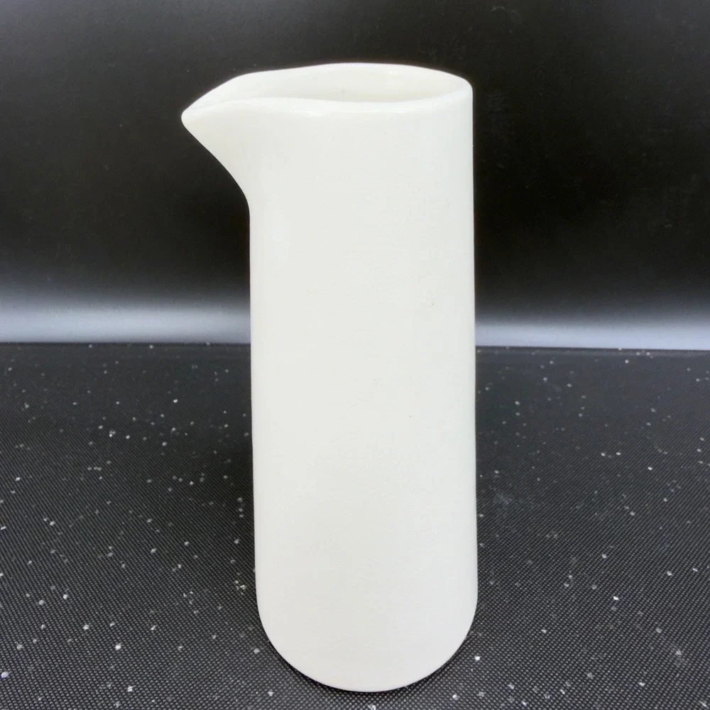 HomArt Ceramic Sake Set Cream White Crackle Glaze Carafe‎ 4 Cups Made in Vietnam